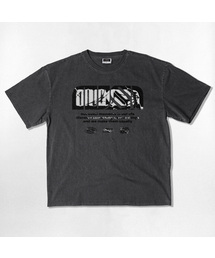 NUSL グランジロゴ オーバーサイズ ピグメント 半袖Tシャツ 5色