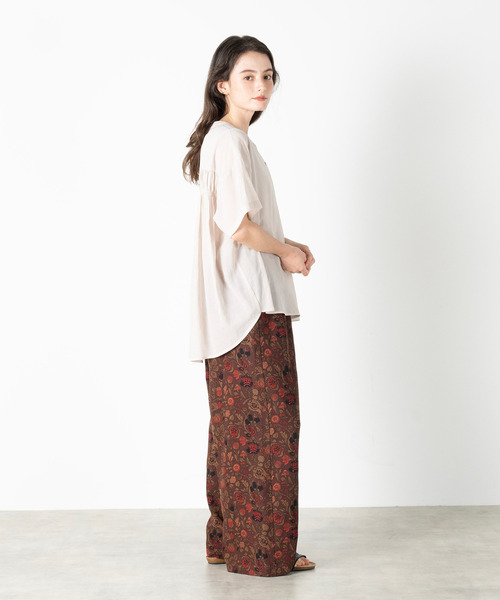 MELROSE claire(メルローズ クレール)の「【麻調シアーシャーリングブラウス】(シャツ/ブラウス・レディース・ブラウン/ブラック/アイボリー/ブルーグリーン・FREE)」の12枚目の写真
