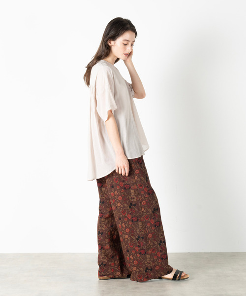 MELROSE claire(メルローズ クレール)の「【麻調シアーシャーリングブラウス】(シャツ/ブラウス・レディース・ブラウン/ブラック/アイボリー/ブルーグリーン・FREE)」の13枚目の写真