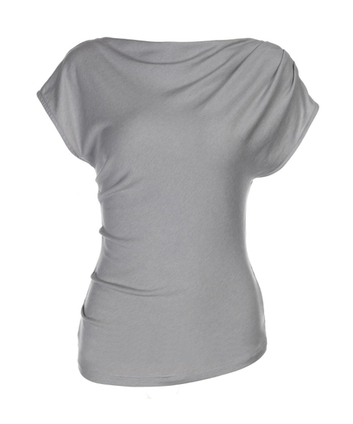 PADO SEOUL(パドソウル)の「テンセルバイアスシャーリングトップ グレー(Tシャツ/カットソー・レディース・グレー・SMALL/MEDIUM)」の5枚目の写真