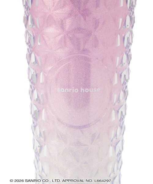 sanrio house(サンリオハウス)の「ハローキティ シルエットラメタンブラー(グラス/マグカップ/タンブラー・レディース・ライトブルー/ライトピンク・F)」の7枚目の写真