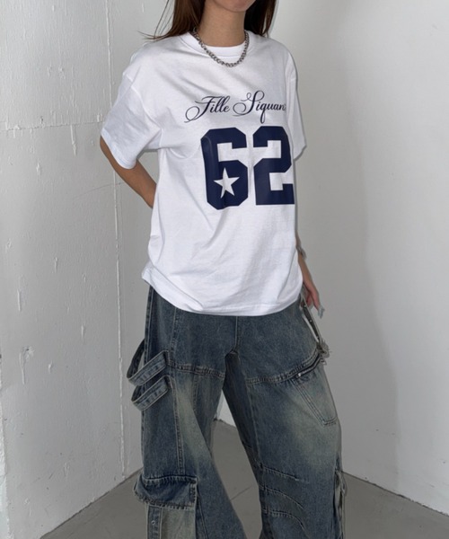 Bamm(バム)の「ナンバリングロゴTシャツ(Tシャツ/カットソー・レディース・ホワイト/ネイビー/ブラック・FREE)」の7枚目の写真