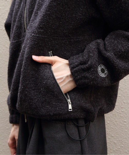 ORCIVAL(オーシバル)の「ORCIVAL/オーシバル スタンドカラーフリースジッププルオーバー STAND COLLAR FLEECE ZIP PULLOVER OR-A0824 YFR(その他トップス・レディース・チャコールグレー/ブルー/オートミール・1)」の5枚目の写真
