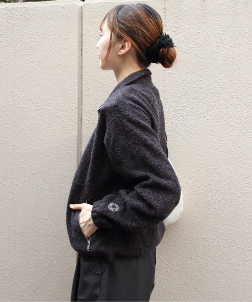 ORCIVAL(オーシバル)の「ORCIVAL/オーシバル スタンドカラーフリースジッププルオーバー STAND COLLAR FLEECE ZIP PULLOVER OR-A0824 YFR(その他トップス・レディース・チャコールグレー/ブルー/オートミール・1)」の6枚目の写真