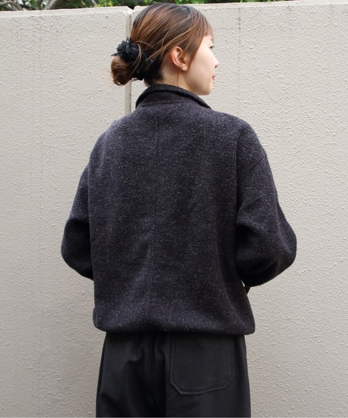 ORCIVAL(オーシバル)の「ORCIVAL/オーシバル スタンドカラーフリースジッププルオーバー STAND COLLAR FLEECE ZIP PULLOVER OR-A0824 YFR(その他トップス・レディース・チャコールグレー/ブルー/オートミール・1)」の7枚目の写真