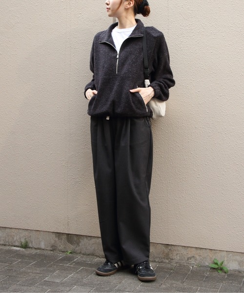 ORCIVAL(オーシバル)の「ORCIVAL/オーシバル スタンドカラーフリースジッププルオーバー STAND COLLAR FLEECE ZIP PULLOVER OR-A0824 YFR(その他トップス・レディース・チャコールグレー/ブルー/オートミール・1)」の8枚目の写真