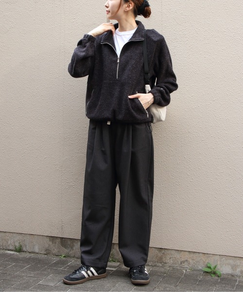 ORCIVAL(オーシバル)の「ORCIVAL/オーシバル スタンドカラーフリースジッププルオーバー STAND COLLAR FLEECE ZIP PULLOVER OR-A0824 YFR(その他トップス・レディース・チャコールグレー/ブルー/オートミール・1)」の9枚目の写真