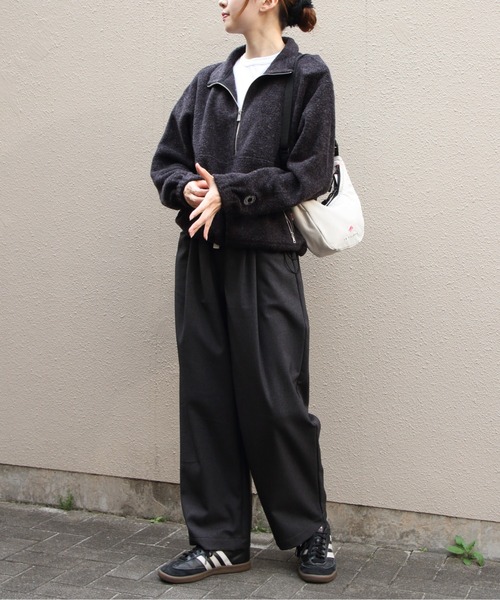 ORCIVAL(オーシバル)の「ORCIVAL/オーシバル スタンドカラーフリースジッププルオーバー STAND COLLAR FLEECE ZIP PULLOVER OR-A0824 YFR(その他トップス・レディース・チャコールグレー/ブルー/オートミール・1)」の11枚目の写真