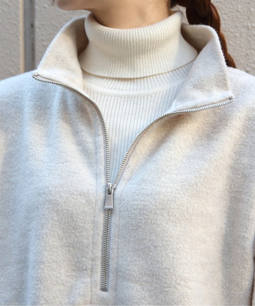 ORCIVAL(オーシバル)の「ORCIVAL/オーシバル スタンドカラーフリースジッププルオーバー STAND COLLAR FLEECE ZIP PULLOVER OR-A0824 YFR(その他トップス・レディース・チャコールグレー/ブルー/オートミール・1)」の14枚目の写真
