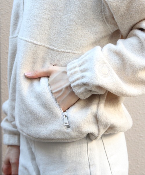 ORCIVAL(オーシバル)の「ORCIVAL/オーシバル スタンドカラーフリースジッププルオーバー STAND COLLAR FLEECE ZIP PULLOVER OR-A0824 YFR(その他トップス・レディース・チャコールグレー/ブルー/オートミール・1)」の15枚目の写真
