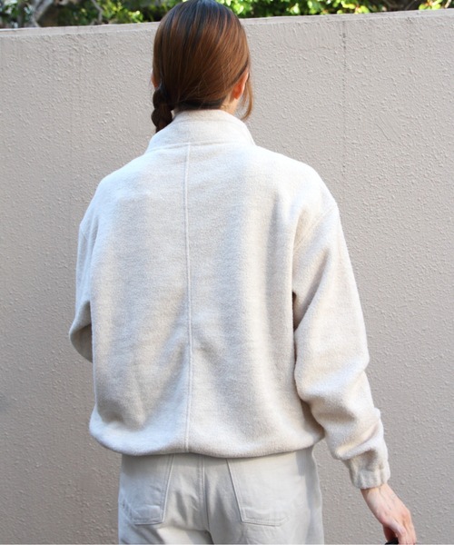 ORCIVAL(オーシバル)の「ORCIVAL/オーシバル スタンドカラーフリースジッププルオーバー STAND COLLAR FLEECE ZIP PULLOVER OR-A0824 YFR(その他トップス・レディース・チャコールグレー/ブルー/オートミール・1)」の17枚目の写真