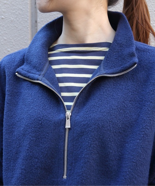 ORCIVAL(オーシバル)の「ORCIVAL/オーシバル スタンドカラーフリースジッププルオーバー STAND COLLAR FLEECE ZIP PULLOVER OR-A0824 YFR(その他トップス・レディース・チャコールグレー/ブルー/オートミール・1)」の22枚目の写真