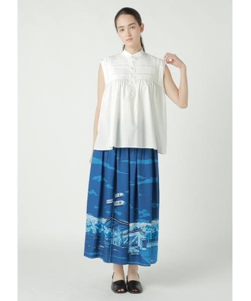 ZUCCa(ズッカ)の「HIGH DENSITY WASHER / P(ベスト・レディース・ホワイト/ブラック/ライトブルー・M size)」の9枚目の写真