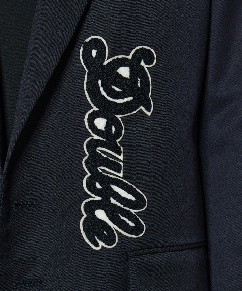 DOUBLE STANDARD CLOTHING(ダブルスタンダードクロージング)の「ウールブローチジャケット(テーラードジャケット・レディース・ネイビー・38/36)」の9枚目の写真