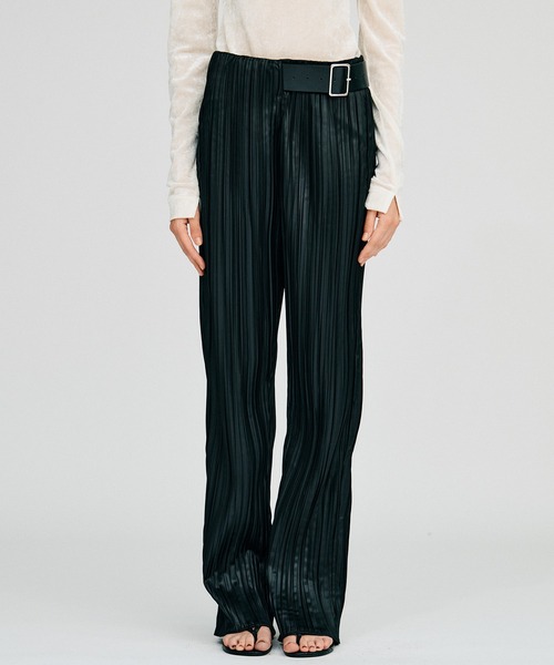 PRANK PROJECT(プランクプロジェクト)の「【2026Autumn Pre-Order】ベルテッドプリーツパンツ / Belted Pleated Pants(その他パンツ・レディース・ブラウン/ブラック・38/36)」の17枚目の写真