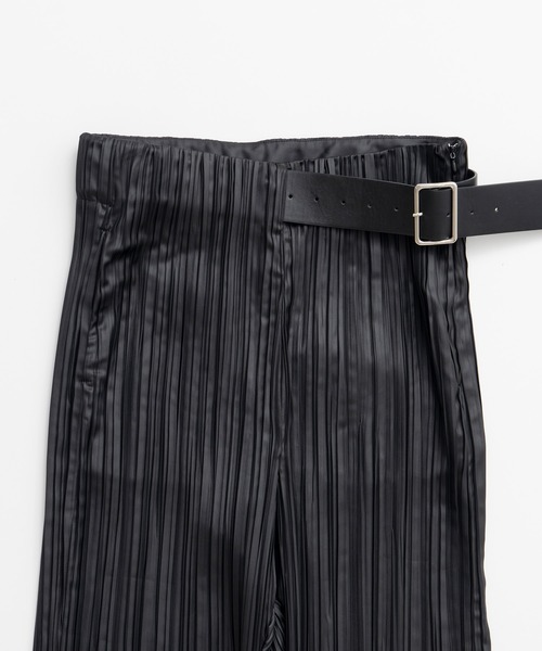 PRANK PROJECT(プランクプロジェクト)の「【2026Autumn Pre-Order】ベルテッドプリーツパンツ / Belted Pleated Pants(その他パンツ・レディース・ブラウン/ブラック・38/36)」の8枚目の写真