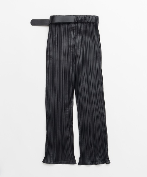 PRANK PROJECT(プランクプロジェクト)の「【2026Autumn Pre-Order】ベルテッドプリーツパンツ / Belted Pleated Pants(その他パンツ・レディース・ブラウン/ブラック・38/36)」の7枚目の写真