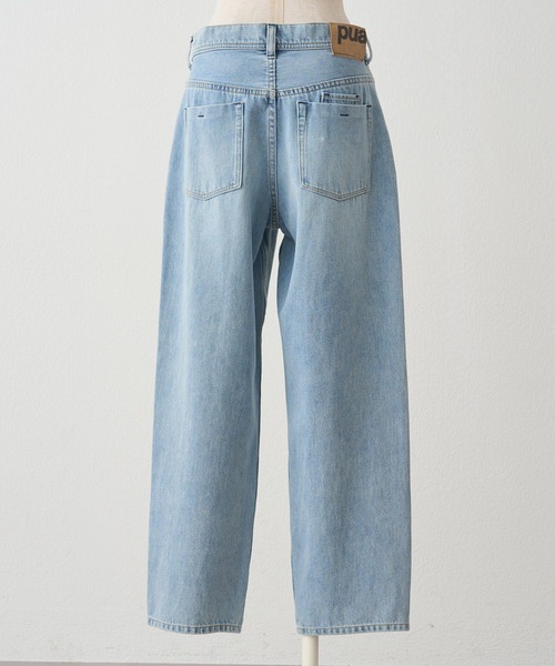 PUAL CE CIN(ピュアルセシン)の「縦ストレッチデニムパンツ(デニムパンツ・レディース・ブルー/インディゴブルー・FREE)」の17枚目の写真