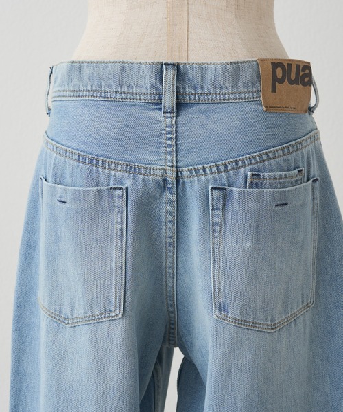 PUAL CE CIN(ピュアルセシン)の「縦ストレッチデニムパンツ(デニムパンツ・レディース・ブルー/インディゴブルー・FREE)」の20枚目の写真