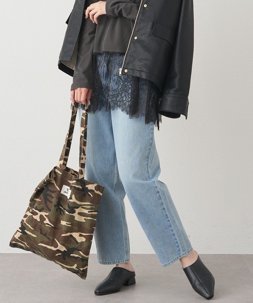 PUAL CE CIN(ピュアルセシン)の「縦ストレッチデニムパンツ(デニムパンツ・レディース・ブルー/インディゴブルー・FREE)」の3枚目の写真