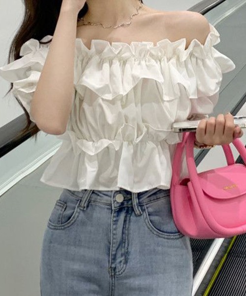 Фрил‑офф‑шёлк блузка (Frill off‑shoulder blouse)