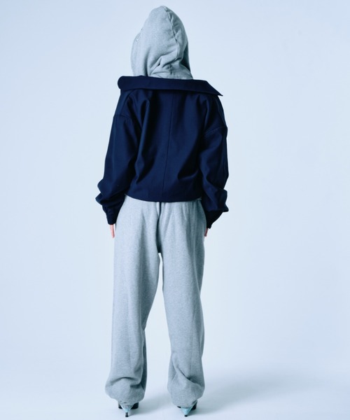 twins（nemne store）（ツインズ）の「Lace twins logo sweat pants（スウェットパンツ・レディース・チャコール/グレー系・SMALL/MEDIUM）」の9枚目の写真