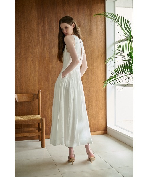 Estella.K(エステラケー)の「Florence Lace Dress ウェーブレーススウィッチングドレス(ワンピース・レディース・サックスブルー/ブラック/ホワイト・FREE)」の6枚目の写真