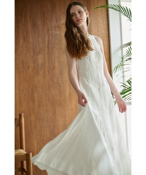 Estella.K(エステラケー)の「Florence Lace Dress ウェーブレーススウィッチングドレス(ワンピース・レディース・サックスブルー/ブラック/ホワイト・FREE)」の9枚目の写真