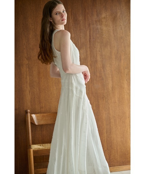 Estella.K(エステラケー)の「Florence Lace Dress ウェーブレーススウィッチングドレス(ワンピース・レディース・サックスブルー/ブラック/ホワイト・FREE)」の11枚目の写真