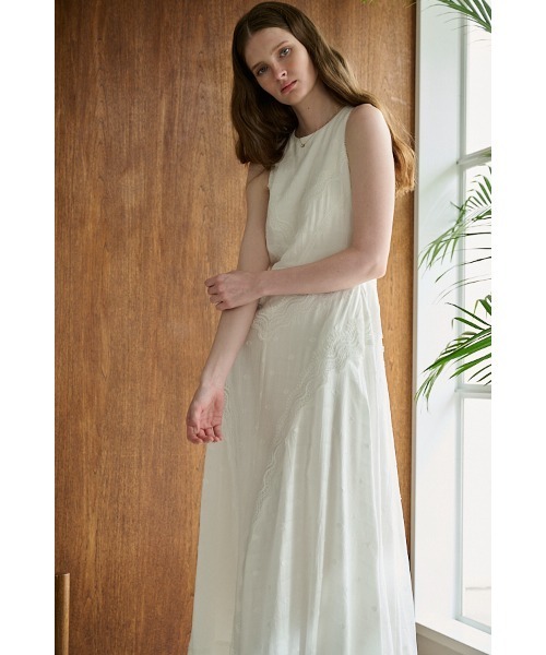 Estella.K(エステラケー)の「Florence Lace Dress ウェーブレーススウィッチングドレス(ワンピース・レディース・サックスブルー/ブラック/ホワイト・FREE)」の14枚目の写真