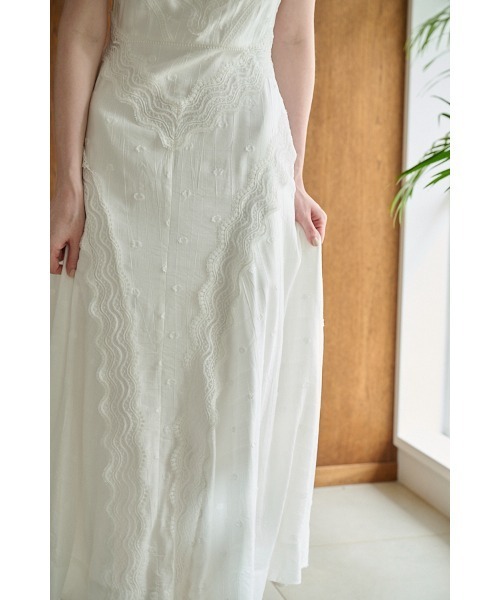 Estella.K(エステラケー)の「Florence Lace Dress ウェーブレーススウィッチングドレス(ワンピース・レディース・サックスブルー/ブラック/ホワイト・FREE)」の22枚目の写真
