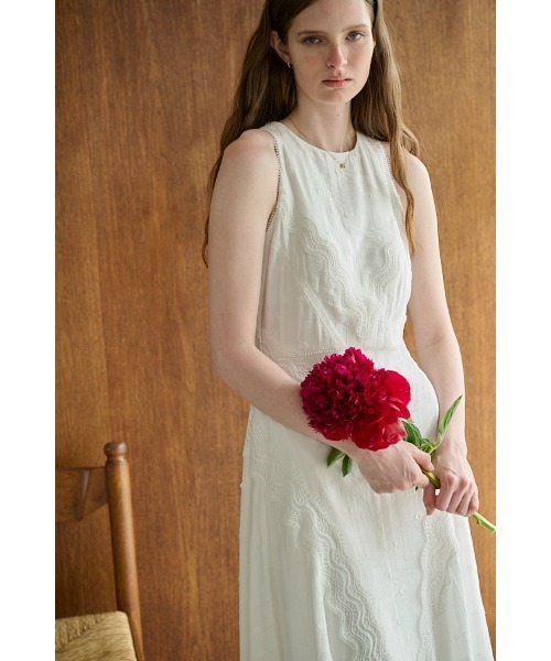 Estella.K(エステラケー)の「Florence Lace Dress ウェーブレーススウィッチングドレス(ワンピース・レディース・サックスブルー/ブラック/ホワイト・FREE)」の16枚目の写真
