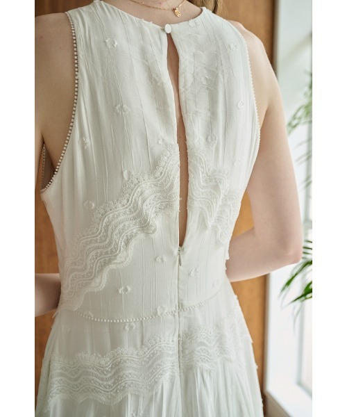 Estella.K(エステラケー)の「Florence Lace Dress ウェーブレーススウィッチングドレス(ワンピース・レディース・サックスブルー/ブラック/ホワイト・FREE)」の20枚目の写真