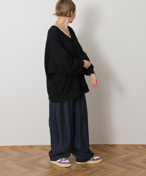 JOURNAL STANDARD LUXE(ジャーナルスタンダード ラックス)の「ドットJQ カームパンツ(その他パンツ・レディース・ネイビー/ブラック・FREE)」の5枚目の写真