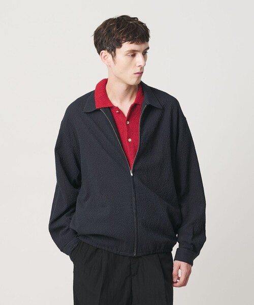 BEAUTY&YOUTH UNITED ARROWS（ビューティーアンドユースユナイテッドアローズ）の「アーバン サッカー チェック ジップ シャツ（シャツ/ブラウス・メンズ・ベージュ/ネイビー・XL/M/L/S）」の9枚目の写真