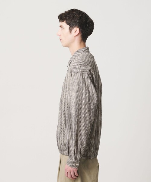 BEAUTY&YOUTH UNITED ARROWS（ビューティーアンドユースユナイテッドアローズ）の「アーバン サッカー チェック ジップ シャツ（シャツ/ブラウス・メンズ・ベージュ/ネイビー・XL/M/L/S）」の11枚目の写真