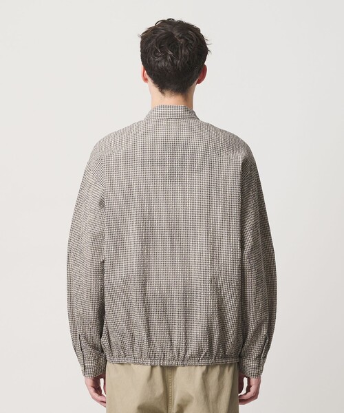 BEAUTY&YOUTH UNITED ARROWS（ビューティーアンドユースユナイテッドアローズ）の「アーバン サッカー チェック ジップ シャツ（シャツ/ブラウス・メンズ・ベージュ/ネイビー・XL/M/L/S）」の12枚目の写真