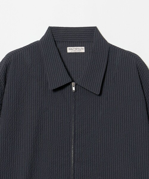 BEAUTY&YOUTH UNITED ARROWS（ビューティーアンドユースユナイテッドアローズ）の「アーバン サッカー チェック ジップ シャツ（シャツ/ブラウス・メンズ・ベージュ/ネイビー・XL/M/L/S）」の15枚目の写真