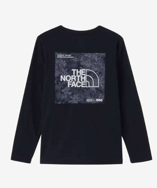 THE NORTH FACE(ザノースフェイス)の「THE NORTH FACE/ザ・ノース・フェイス L/S FL SQUARE LG T ロンT NTW82676(Tシャツ/カットソー・レディース・ホワイト/ブラック・XL/L/M/S)」の2枚目の写真