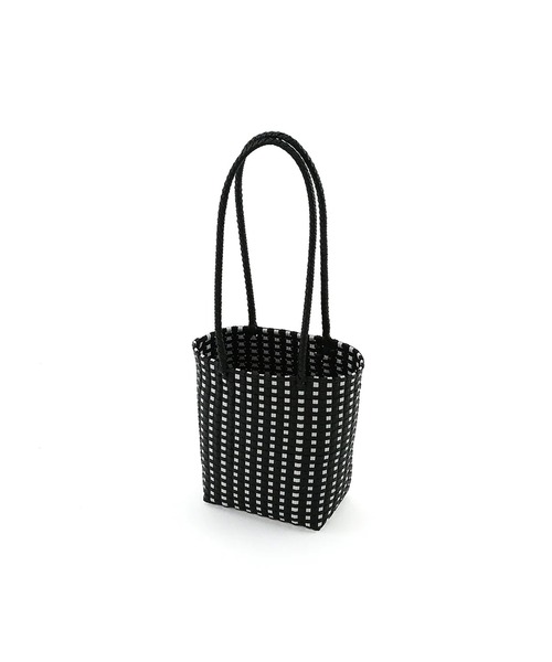 SPECIAL PRODUCT DESIGN（スペシャルプロダクトデザイン）の「肩にかけられる メルカド ウーヴンショルダーかごバッグ BK（かごバッグ・レディース・ライトブルー・9）」の2枚目の写真