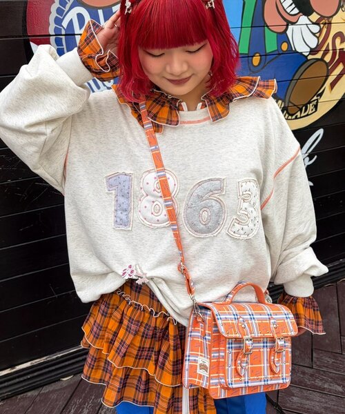 Hello My BESTY スウェット＆エコバッグセット HELLO.SANFRANCISCO】ロゴパッチワークビッグスウェット（スウェット