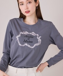 刺繍加工ロングスリーブカットソー