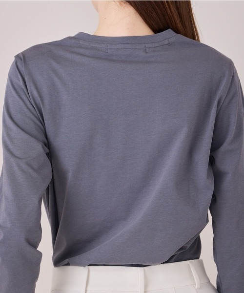 Audie a Muses(オーディアミューズ)の「刺繍加工ロングスリーブカットソー(Tシャツ/カットソー・レディース・グレー/オフホワイト・38/42)」の14枚目の写真