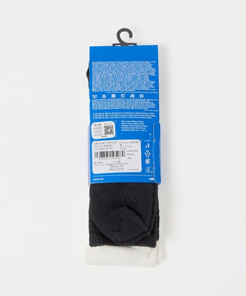 adidas Originals（アディダスオリジナルス）の「＜adidas Originals＞クロシェ クルーソックス 2ペア（ソックス/靴下・レディース・オフホワイト・M）」の9枚目の写真