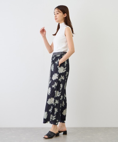 Jayro(ジャイロ)の「花柄×チュールレイヤーパンツ(その他パンツ・レディース・ホワイト系その他2/チャコールグレー/グレー・FREE)」の9枚目の写真