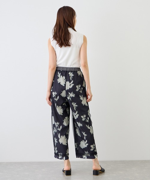 Jayro(ジャイロ)の「花柄×チュールレイヤーパンツ(その他パンツ・レディース・ホワイト系その他2/チャコールグレー/グレー・FREE)」の10枚目の写真