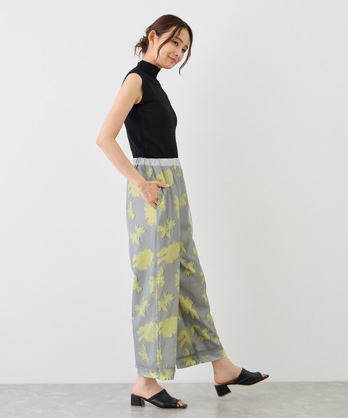 Jayro(ジャイロ)の「花柄×チュールレイヤーパンツ(その他パンツ・レディース・ホワイト系その他2/チャコールグレー/グレー・FREE)」の18枚目の写真