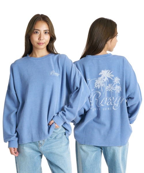 ROXY(ロキシー)の「ROXY RISE & SHINE ワッフルニット長袖Tシャツ ロンT 【2026年秋冬モデル】/ロキシー(Tシャツ/カットソー・レディース・ベージュ/パープル/ナチュラル/ブルー・MEDIUM/SMALL/LARGE)」の3枚目の写真