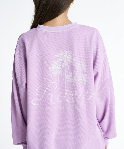 ROXY(ロキシー)の「ROXY RISE & SHINE ワッフルニット長袖Tシャツ ロンT 【2026年秋冬モデル】/ロキシー(Tシャツ/カットソー・レディース・ベージュ/パープル/ナチュラル/ブルー・MEDIUM/SMALL/LARGE)」の17枚目の写真