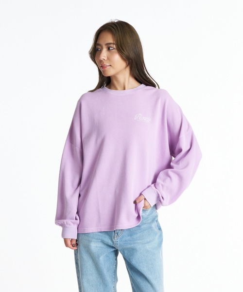 ROXY(ロキシー)の「ROXY RISE & SHINE ワッフルニット長袖Tシャツ ロンT 【2026年秋冬モデル】/ロキシー(Tシャツ/カットソー・レディース・ベージュ/パープル/ナチュラル/ブルー・MEDIUM/SMALL/LARGE)」の18枚目の写真
